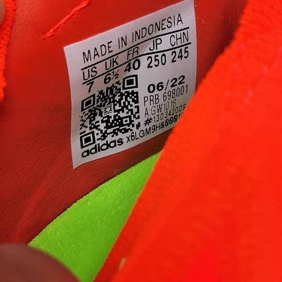 Adidas Predator Edge.1 SG Soccer Cleats Solar Red Green GW1016 Men’s Size 7 New - Picture 6 of 11